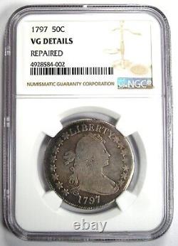 1797 Draped Bust Half Dollar 50C Coin Certified NGC VG Details RARE Key Date