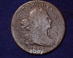 1800 Draped Bust Half Cent Low Mintage 1st Year #S103