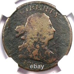 1802/0 Draped Bust Half Cent 1/2C Certified NGC Good Detail Rare Key Date