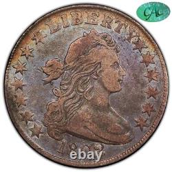 1802 50C VF35 PCGS CAC Toned Color Draped Bust Half Dollar