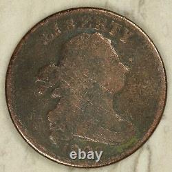 1803 C-1 Draped Bust Half Cent Breen die 1-A Engraver's OBVERSE line