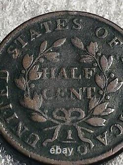 1803 Draped Bust Half Cent 1/200 GREAT DETAILS VG+ 92K MINTED EARLY 1800 COPPER