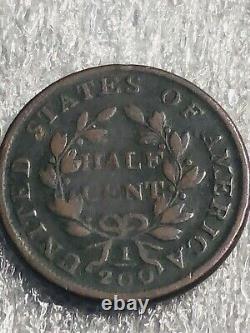 1803 Draped Bust Half Cent 1/200 GREAT DETAILS VG+ 92K MINTED EARLY 1800 COPPER
