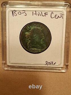 1803 Draped Bust Half Cent, Good Details 92,000 Minted
