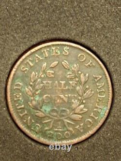 1803 Draped Bust Half Cent, Good Details 92,000 Minted