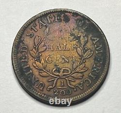 1803 Draped Bust Half Cent Key Date Circulated 1/2C High Grade Details A004