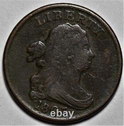 1803 Draped Bust Half Cent Scratches US 1/2c Copper Penny Coin L32