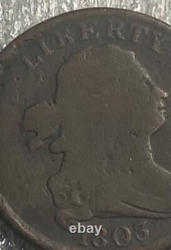 1803 Draped Bust Half Cent See Pictures Low Mintage Numbers 92k Only Mintage