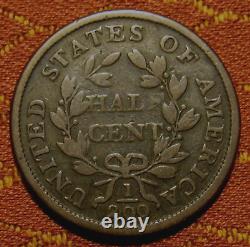 1803 Draped Bust Half Cent, Vg Nice, Smooth Surfaces