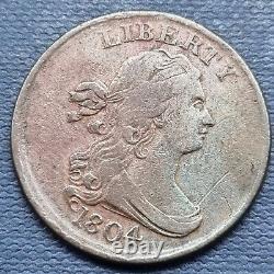1804 Draped Bust Half Cent 1/2c Higher Grade XF AU #62634