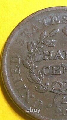 1804 Draped Bust Half Cent Coin Great Detail see pictures