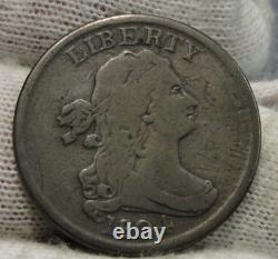 1804 Draped Bust Half Cent Spiked Chin