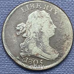 1805 Draped Bust Half Cent 1/2 Cent Better Grade #40711