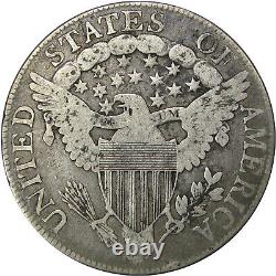 1806 50c Fine O-123 R4 Draped Bust Crusty & Perfect For The Grade