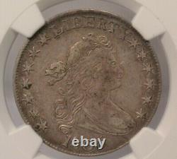 1806 50c Vf25 Draped Half Dollar 6 Pointed Star 0.892 Silver Coin Toned