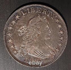 1806 DRAPED BUST Large Eagle Half Dollar US 50c Coin AU Estimated Survival 2500