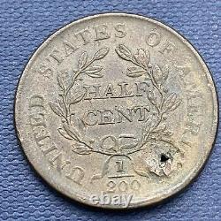 1806 Draped Bust Half Cent 1/2 Cent Better Grade XF Details #42778