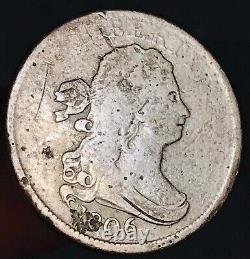 1806 Draped Bust Half Cent 1/2c Ungraded US Copper Coin CC17879