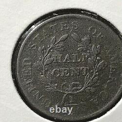 1806 Draped Bust Half Cent Small 6 No Stars Scarce Coin