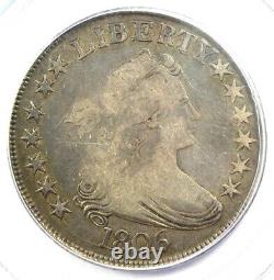 1806 Draped Bust Half Dollar 50C Coin Certified PCGS F15 Rare Date