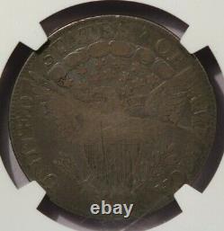 1806 Draped Bust Half Dollar Point 6 With Stem O-114a NGC VG8 Reverse Die Break
