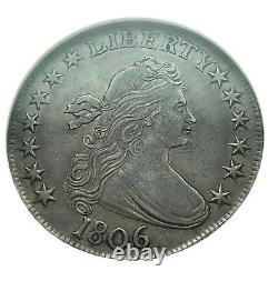 1806- Ngc, Au-53, Draped Bust Silver Half Dollar- Outrageous Patina