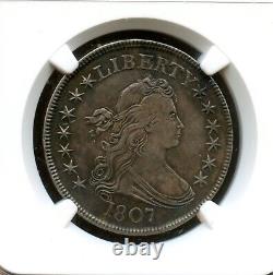 1807 50c Draped Bust Half Dollar Coin NGC XF Details, Cleaned