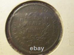 1807 Draped Bust Half Cent (1/2 cent) Stems, Very FINE Cond Lot# DOT-08