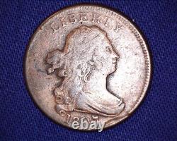 1807 Draped Bust Half Cent Low Mintage of 476,000 #S150