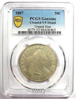 1807 Draped Bust Half Dollar 50C Coin Certified PCGS VF Details Rare