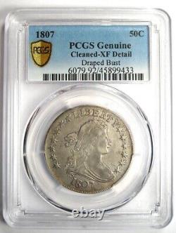 1807 Draped Bust Half Dollar 50C Coin Certified PCGS XF Details (EF) Rare