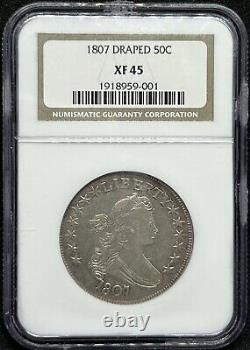 1807 Draped Bust Half Dollar NGC XF45