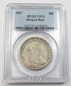 1807-P PCGS VF Draped Bust Half Dollar 50c US Coin #34022A