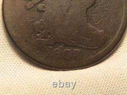 1808/7 Draped Bust Half Cent. C-2 Overdate