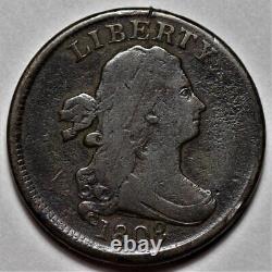 1808 Draped Bust Half Cent US 1/2c Copper Penny Coin L33