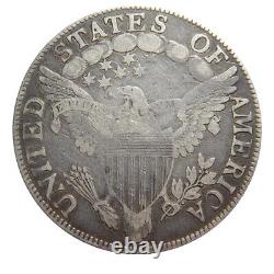Draped bust half dollar 1806, over inverted 6 variety O-111, counterstamped IA