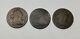 Lot Of 3 Draped Bust Half Cents 1804 Plain 4, 1804 Crosslet 4, 1806 Small 6