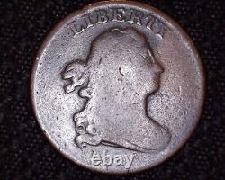 Well Circulated 1800 Draped Bust Half Cent Low Mintage #HC026
