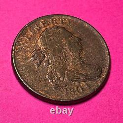 XF 1804 Draped Bust Half Cent Plain 4 No Stems Early Copper Coin RARE